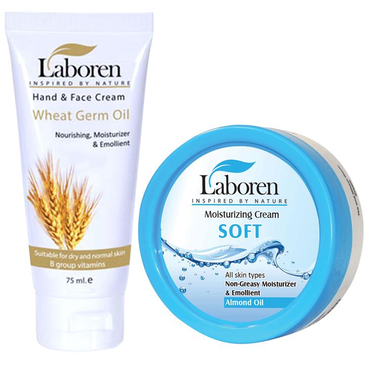 مجموعه کرم مرطوب کننده لابورن مدل Wheat Soft مجموعه 2 عددی